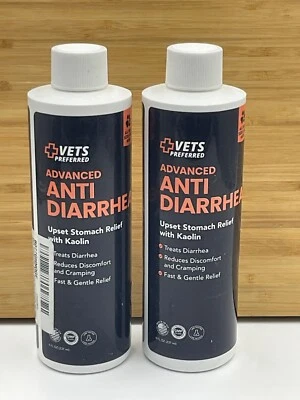 Pack Of 2 - Vets Preferred Anti Diarrhea Liquid for Dogs - Upset Stomach Relief