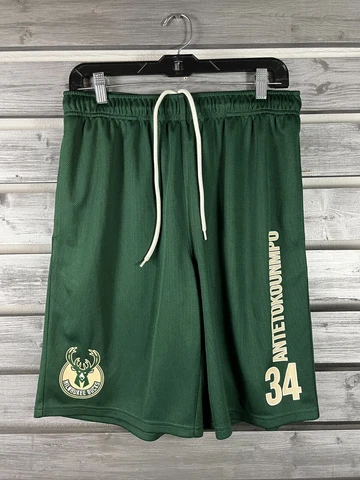 NICE Giannis Antetokounmpo Milwaukee Bucks Basketball Shorts Mens Size M Cover