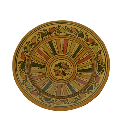 Plato de cerámica marroquí ensalada pasta tazón servir hecho a mano colgante de pared 10" mediano Foto 1 de 3