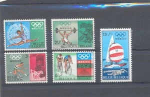 Belgio 1968 olimpiadi mnh** 1456/60 - Foto 1 di 1