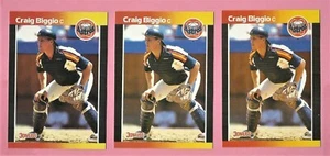 LOTE DE 3 1989 CRAIG BIGGIO DONRUSS ROOKIES #561 CASI NUEVO-COMO NUEVO JJ - Imagen 1 de 1