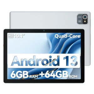 WIFI Tablet 10.1 Zoll Android 14 mit 6GB RAM 64GB ROM Bluetooth Dual Kamera - Bild 1 von 8