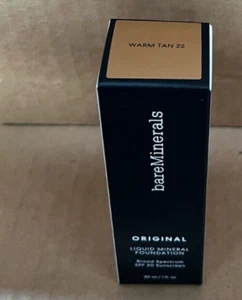 BareMinerals fondotinta minerale liquido originale ABBRONZATURA CALDA 22 - 1 oz - Foto 1 di 6