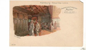 MOLTKE (1901)-- INNENKARTE - Hamburg-American Line - Bild 1 von 2