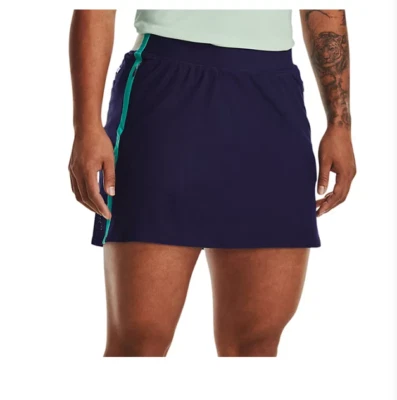 Pantalones cortos de golf Under Armour para mujer pequeños UA Links tejidos incorporados azules Foto 1 de 4