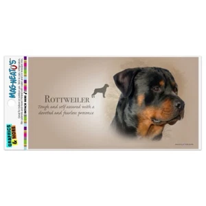 Rottweiler Rottie Dog Breed Automotive Car Refrigerator Locker Vinyl Magnet - Picture 1 of 4