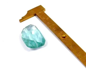 Lab Created Aquamarine 39Cts. Faceted Jewelry Loose Gemstone RM20137 - Picture 1 of 2