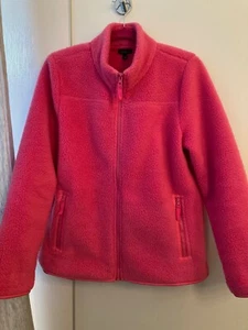 TALBOTS HOT PINK FLEECEJACKE FULL ZIP TASCHEN TOP ZUSTAND - Bild 1 von 5