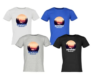 CAMISETA DE DIVERSIÓN CAMISETA DE FIESTA CUELLO PLAYA SELVA NEGRA BLACK FOREST UNISEX - Imagen 1 de 6