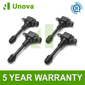 Unova 4X HANSHIN TYPE IGNITION COIL FOR NISSAN ALMERA 00- PRIMERA 96- 1.8 MFPC5x - Bild 1 von 1