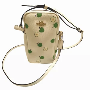 COACH Zip North/South Crossbody Mini Bag Apple Print C4608 - Picture 1 of 13