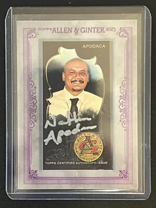 2023 Topps Allen Ginter X NATHAN "DOGGFACE" APODACA Framed Mini Auto Silver /25 - Bild 1 von 2