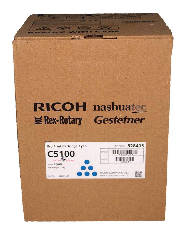 Ricoh Toner MP C5100 Cyan 828405
