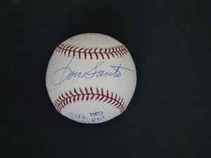 RON SANTO SIGNED OFFICIAL MAJOR LEAGUE BASEBALL WITH 4 INSCRIPTIONS - JSA COA - Picture 1 of 4