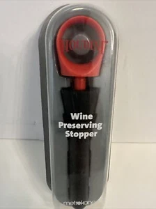 Houdini Metrokane Wein Einmachstopfen Rot Einzelpumpe, Flaschenhals Neu in Verpackung - Bild 1 von 15