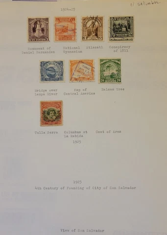 EL SALVADOR:1924  Used  (Lot #8 Stamps Used) Cover