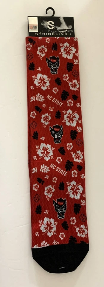 Strideline NC STATE UNIVERSITY Wolfpack CLASSIC SOCKS M/L NCAA Tropical