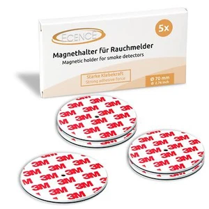5x Soporte magnético 70mm para detector de humo detector de incendios fijación magnética - Imagen 1 de 7