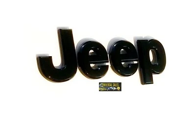 ПОДЛИННЫЙ OEM JEEP ЧЕРНЫЙ ГЛЯНЦЕВЫЙ ПАТРИОТ КОМПАС ЭМБЛЕМА 07-2017 КАПОТ ИЛИ ПОДЪЕМНЫЙ БОРТ НОВЫЙ - Изображение 1 из 3
