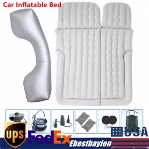 Inflatable Bed Mattress Car Truck SUV Back Seat Sleeping Beds With Air Pump Set - Picture 1 of 6
