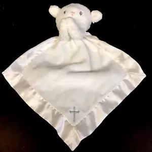 Coperta di sicurezza Baby Aspen lovey benedizioni della buonanotte preghiera agnello pecora sonaglio - Foto 1 di 6