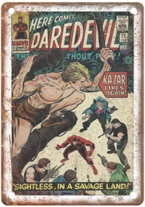 Vintage Comic Book Cover Daredevil 12 Retro Look Metal Sign J2530 - Picture 1 of 2
