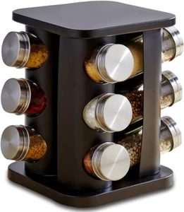 Revolving Spice Rack Organizer with 12 Jars, Countertop Spice Seasoning Rack Tow - Picture 1 of 7