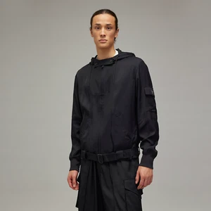Adidas Y-3 Yohji Yamamoto Twill Hooded Jacket H63023 - Schwarz - Größe L RAR NEU - Bild 1 von 9