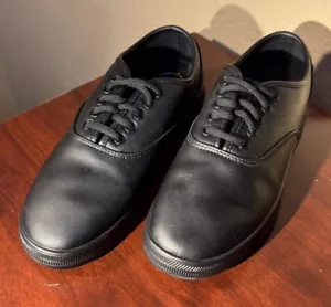 TredSafe Slip-Resistant Black Work Shoes - Size 6 - Washed But Unworn - Picture 1 of 5