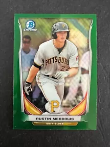 2014 Bowman Chrome Draft Green Refractor #CTP10 Austin Meadows /150 - Picture 1 of 2