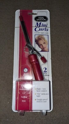 Vintage Vidal Sassoon Professional 1/2" Mini Curling Iron Model VS-103-C NOS - Image 1 of 2