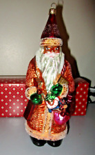 Radko DUBLIN WAY 97-258-0 Irish Santa Claus Orange Pink Christmas Ornament Mint
