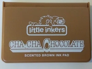 Vintage Hallmark Cards Little Inkers Cha-Cha Chocolate Scented Brown Ink Pad 80s - Picture 1 of 4