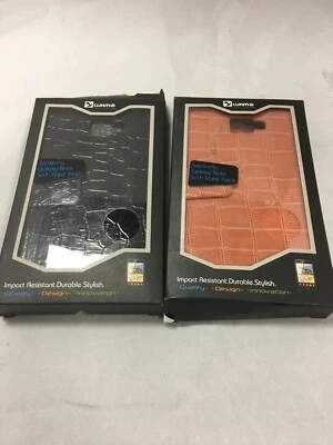 Samsung Galaxy Note Leather Self-standing pouch I717 croc  - Image 1 of 2