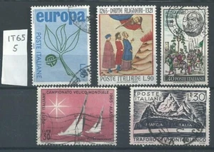 5 Francobolli Italia 1965. Usati in buone condizioni. - Foto 1 di 2