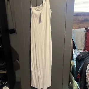 Zara Size M White Dress Open From Side - Picture 1 of 9