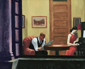 Room in New York Painting by Edward Hopper Reproduction - Picture 1 of 3