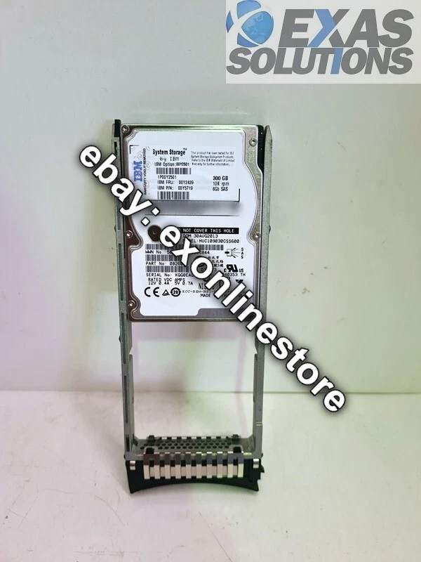 00Y2501 - 300GB 2.5in 10K rpm 6Gb SAS HDD (FRU: 00Y2429) - Image 1 of 1