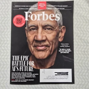 Forbes Magazine June July 2024 Epic Battle AI's Future Vinod Khosla Midas List - Picture 1 of 4