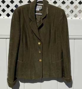 W by Worth Damen Blazer Reit inspiriert Jacke grün Größe 10 Goldknöpfe - Bild 1 von 3