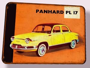 Plaque metal vintage Panhard PL17