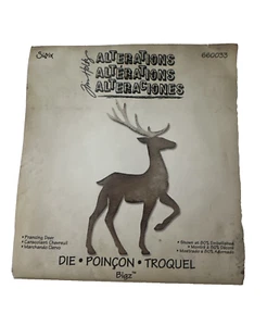 Prancing Deer Sizzix Bigz Tim Holtz Alterations Christmas Die #660033 - Picture 1 of 5