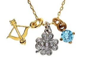 Collar Juicy Couture Love Luck & Couture Trébol En Caja Nuevo con Etiquetas - Imagen 1 de 4