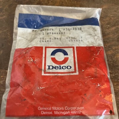 NOS ACDelco 36-4038 GM 7848882 Drive Axles-Front-Outer CV Boot Clamp - Image 1 of 4