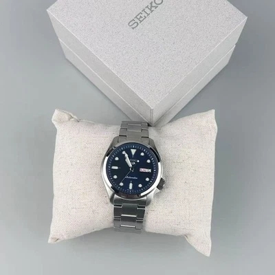 Reloj automático para hombre Seiko 5 Sports serie SKX esfera azul acero inoxidable SRPE53 Foto 1 de 4