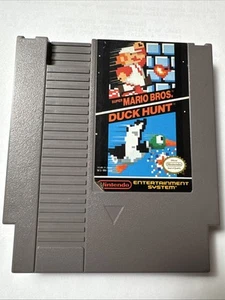 Nintendo NES Super Mario Bros e Duck Hunt cartuccia autentica non testata - Foto 1 di 8