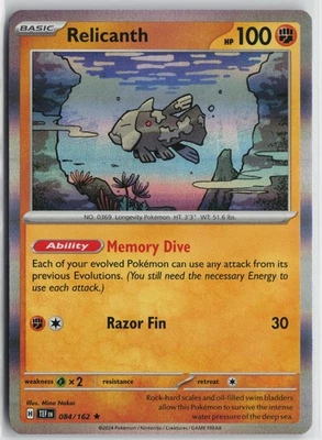 Pokemon Relicanth - 084/162 SV05: Temporal Forces Holo card - Image 1 of 2