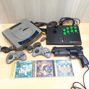 Sega Saturn Console with Virtua Gun, 3 games & 2 controllers US TARIFF PAID N118 - Picture 1 of 14