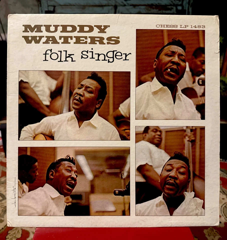 Muddy Waters Folk Singer OG LP  Mono Chess Press - Image 1 of 4