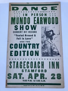 Mundo Earwood Vintage Country Musik Poster Colorcraft 70er Jahre - Bild 1 von 4